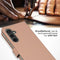 Selencia Samsung Galaxy S23 FE - Echt Lederen Bookcase - 3 Pashouders - Dusty Pink