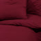vidaXL - Dekbedovertrekset - lichtgewicht - 140x200 - cm - microvezel - bordeaux