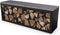 Beltza zwarte Houtopslag met bank Lengte: 1500 Breedte: 385 Hoogte:...