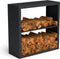 Beltza zwarte houtopslag onderverdeling 2 vakken 1000x385x1000 mm
