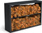 Beltza zwarte houtopslag onderverdeling 2 vakken 1500x385x1000 mm