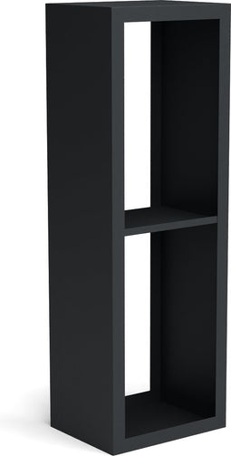Beltza zwarte houtopslag onderverdeling 2 vakken 500x385x1500 mm
