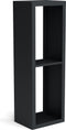 Beltza zwarte houtopslag onderverdeling 2 vakken 500x385x1500 mm