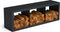 Beltza zwarte houtopslag onderverdeling 3 vakken 1500x385x500 mm