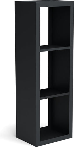 Beltza zwarte houtopslag onderverdeling 3 vakken 500x385x1500 mm