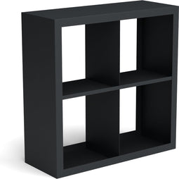 Beltza zwarte houtopslag onderverdeling 4 vakken 1000x385x1000 mm