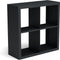 Beltza zwarte houtopslag onderverdeling 4 vakken 1000x385x1000 mm