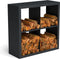 Beltza zwarte houtopslag onderverdeling 4 vakken 1000x385x1000 mm