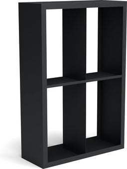 Beltza zwarte houtopslag onderverdeling 4 vakken 1000x385x1500 mm
