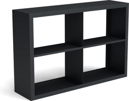 Beltza zwarte houtopslag onderverdeling 4 vakken 1500x385x1000 mm