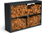 Beltza zwarte houtopslag onderverdeling 4 vakken 1500x385x1000 mm
