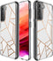 imoshion Hoesje Geschikt voor Samsung Galaxy S21 FE Hoesje Siliconen - imoshion Design hoesje - Wit / Meerkleurig / Goud / White Graphic
