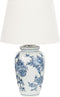 BELUSO - Tafellamp - Wit/Blauw - Porselein
