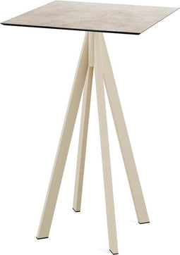 Infinity Statafel Zand Frame + Moonstone HPL 70x70 cm - Essentials 120061377