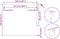 vidaXL - Rolgordijn - verduisterend - 155x130 - cm - stofbreedte - 151,6 - cm - geel