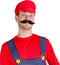 dressforfun - Herenkostuum super loodgieter Mario XL - shirt met lange mouwen tuinbroek muts snor handschoenen