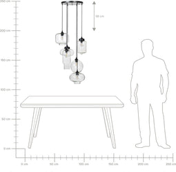 BEMBOKA - Hanglamp - Transparant - Glas