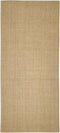 vidaXL - Vloerkleed - 80x200 - cm - natuurlijk - sisal - zandkleurig