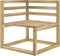 vidaXL - Tuinhoekbanken - 2 - st - pallet - groen - geïmpregneerd - grenenhout