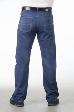 BEN BRIX Herenjeans zacht en kreukvrij, blauw, maat 30 (kort)