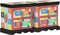 vidaXL - Nachttafel - Set - van - 2 - Meerkleurig - 40x35x45 - cm - Geengineerd - Hout