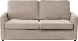 BENNAS - Slaapbank - Taupe - Stof