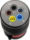 Benning BENNING TA 7-16 Meetadapter CEE-stekker 16 A 5-polig - Bus 4 mm Zwart
