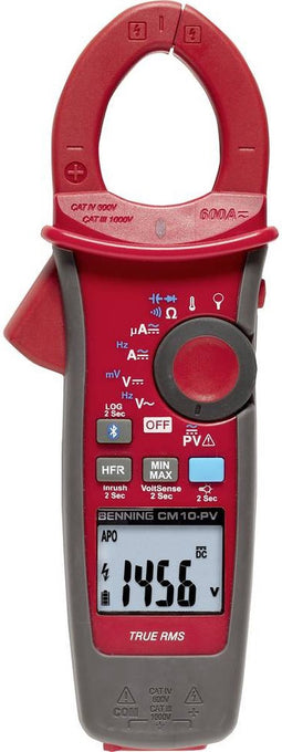 Benning CM 10-PV Stroomtang Digitaal Datalogger CAT IV 600 V Weergave (counts): 6000