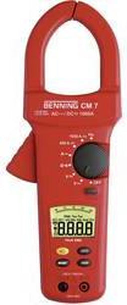 Benning CM 7 Stroomtang, Multimeter Digitaal CAT IV 600 V Weergave (counts): 4000
