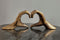 Benoa Birmingham Antique Brass Heart Sculpture 32 cm