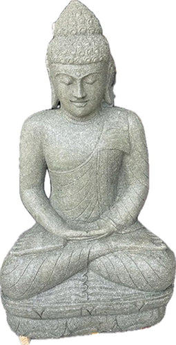 Benoa Buddha Beeld Meditation Green Stone 120cm 120cm