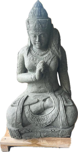 Benoa Dewi Tara sitting lady Green stone 120cm 120cm