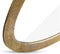 Benoa Large Brass Egg-shaped Mirror