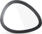 Benoa Medium Black Egg-shaped Mirror