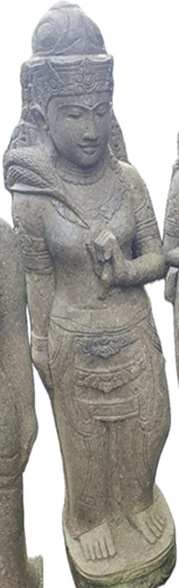 Benoa Standing lady Mudra Green Stone Opposite Beeld 150cm 150cm