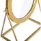 Benoa Style Brass Round Mirror on Standard