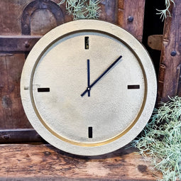 Benoa Terrell Small Brass Antique Wall Clock 38 cm