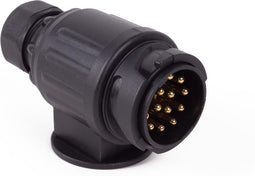 Benson 13-polige trailerstekker - kunststof - robuust - 12V - messing contacten