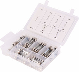Benson 60-delige glaszekeringen set - 5 tot 30A - Assortiment box - Auto-elektronica