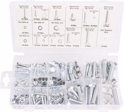 Benson Assortimentbox - bouten, moeren en veerringen - verzinkt - 240-delig - diverse maten