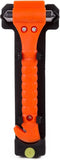 Benson Auto noodhamer met gordelmes - dubbelzijdige stalen hamerkop - oranje
