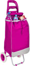 Benson Boodschappentrolley 96x34x21cm - Fun Color Roze - Waterdicht en Opvouwbaar