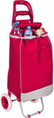 Benson Boodschappentrolley - Waterdicht - Opvouwbaar - 40L - Rood - 96x34x21 cm