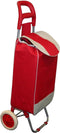 Benson Boodschappentrolley - Waterdicht - Opvouwbaar - 40L - Rood - 96x34x21 cm
