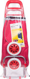 Benson Boodschappentrolley - Waterdicht - Opvouwbaar - 40L - Rood - 96x34x21 cm