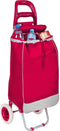 Benson Boodschappentrolley - Waterdicht - Opvouwbaar - 40L - Rood - 96x34x21 cm