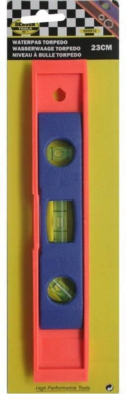 Benson Compacte waterpas - 3 libellen - magnetisch - 23 cm - lichtgewicht