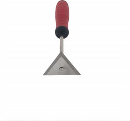 Benson Driehoekige verfschrapers - roestvrij staal - comfortabel handvat - 21 cm - rood