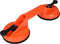 Benson Dubbele zuignaphouder - 50 kg draagkracht - Ø 115 mm - oranje
