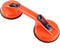 Benson Dubbele zuignaphouder - 50 kg draagkracht - Ø 115 mm - oranje